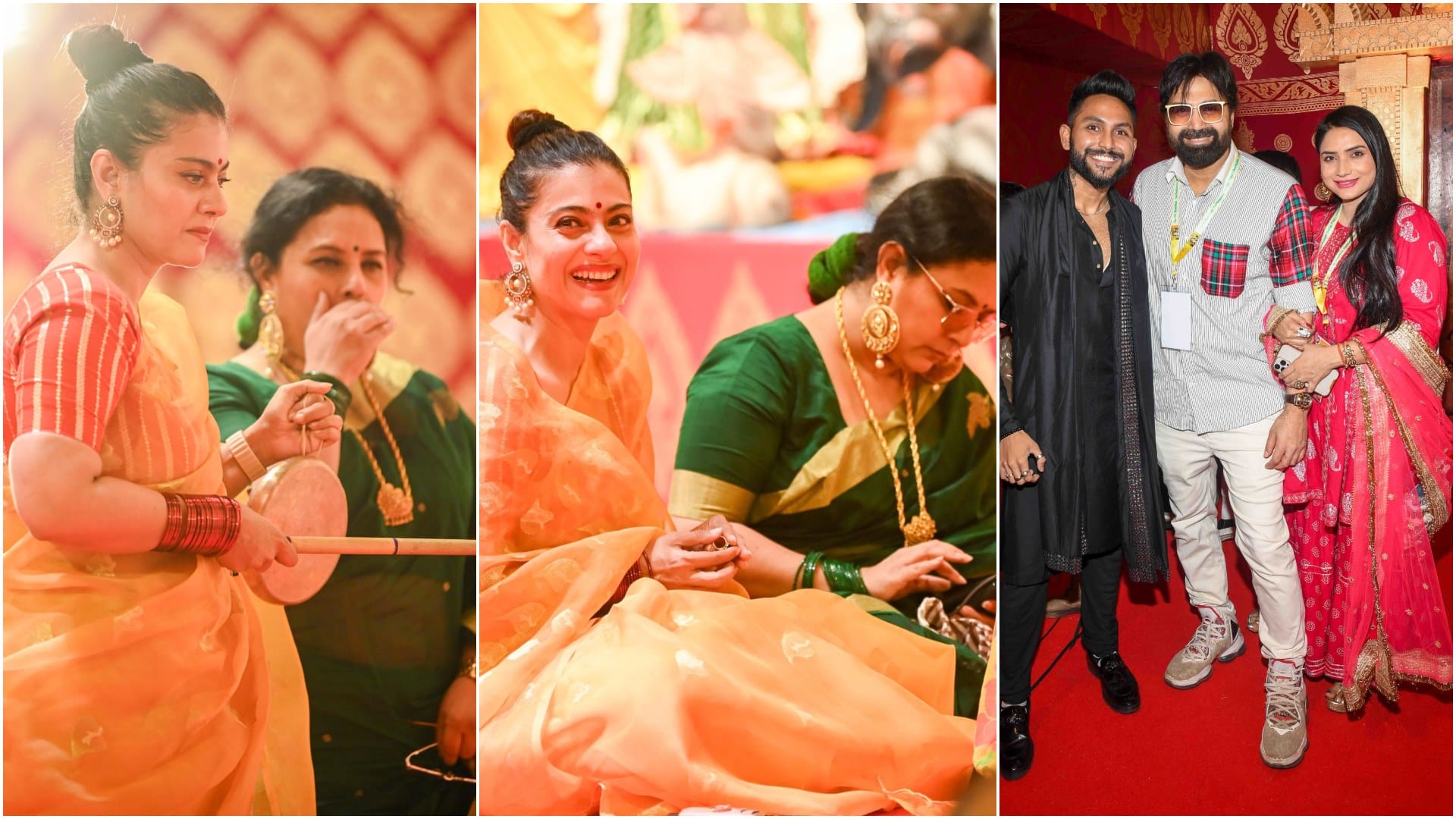 North Bombay Sarbojanin Durga Puja Ghatasthapana Kajol Jaan Kumar Sanu added to the merriment of the festivity