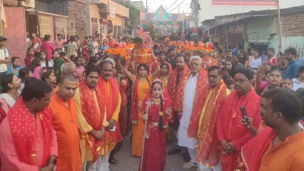Sharadiya Navratri: Maha Ashtami worship of Mata Siddhidatri will be held tonight in Darbhanga