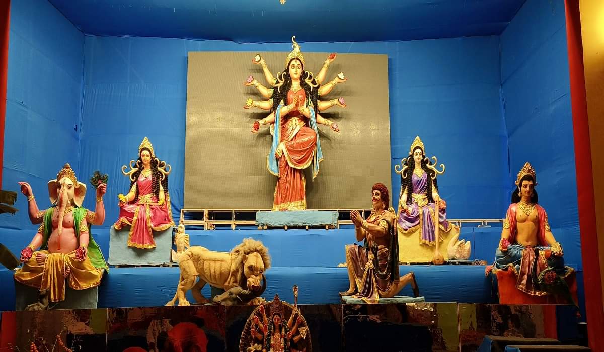 Navratri 2023 Mini Bengal decorated in varanasi Mata Durga seated in Puja pandals see photos