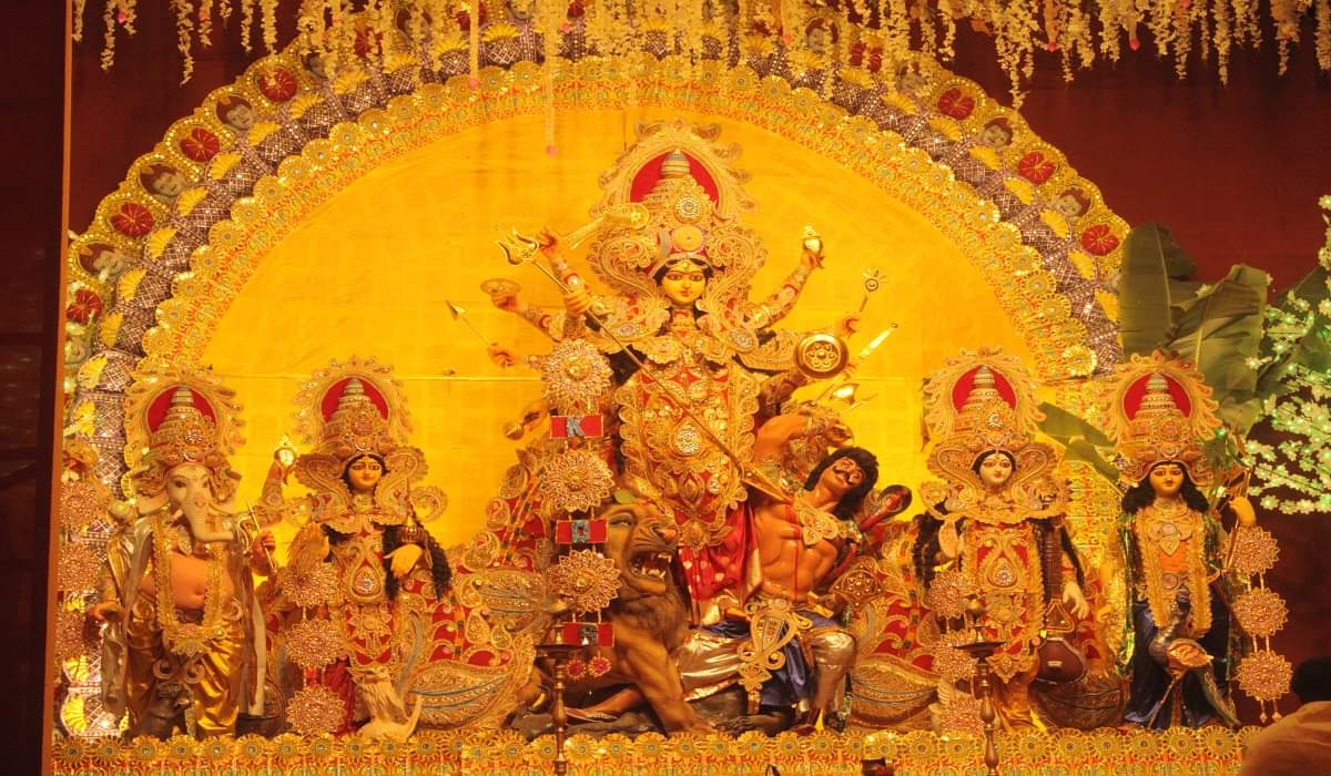 Navratri 2023 Mini Bengal decorated in varanasi Mata Durga seated in Puja pandals see photos