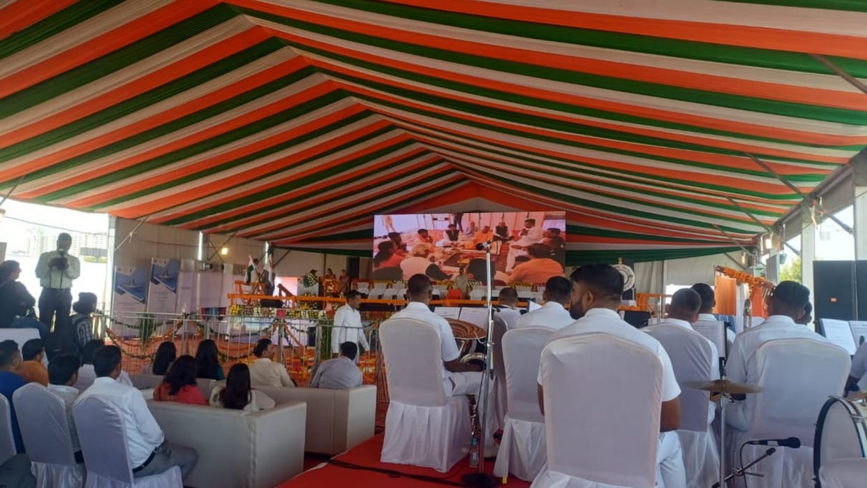 CM Yogi Adityanath laid the foundation stone of Navy Museum in Lucknow.