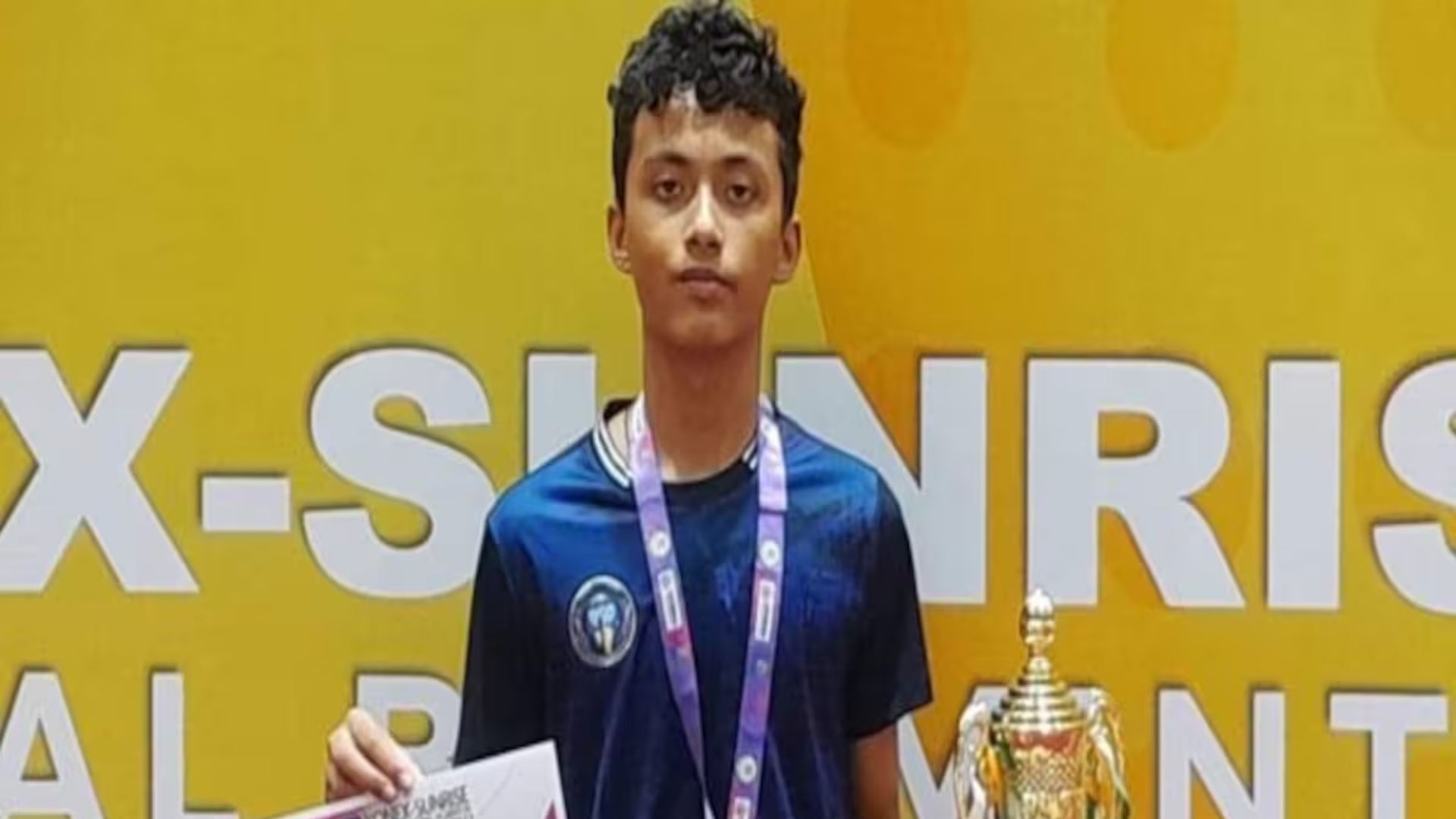 Indias Bornil Aakash Changmai achieved a special achievement won the title in Asia Junior Badminton Under-15