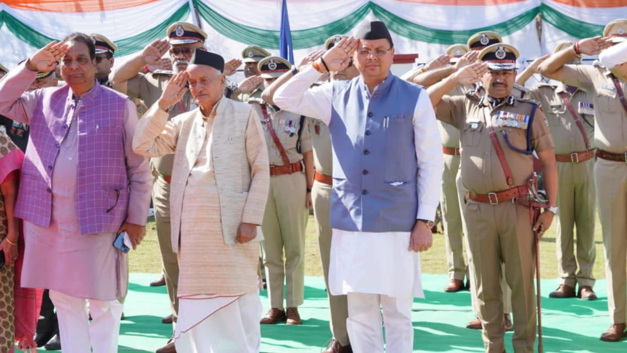 Cm Dhami announced on Police Memorial Day Houses for policemen will be built with Rs 100 crore Uttarakhand