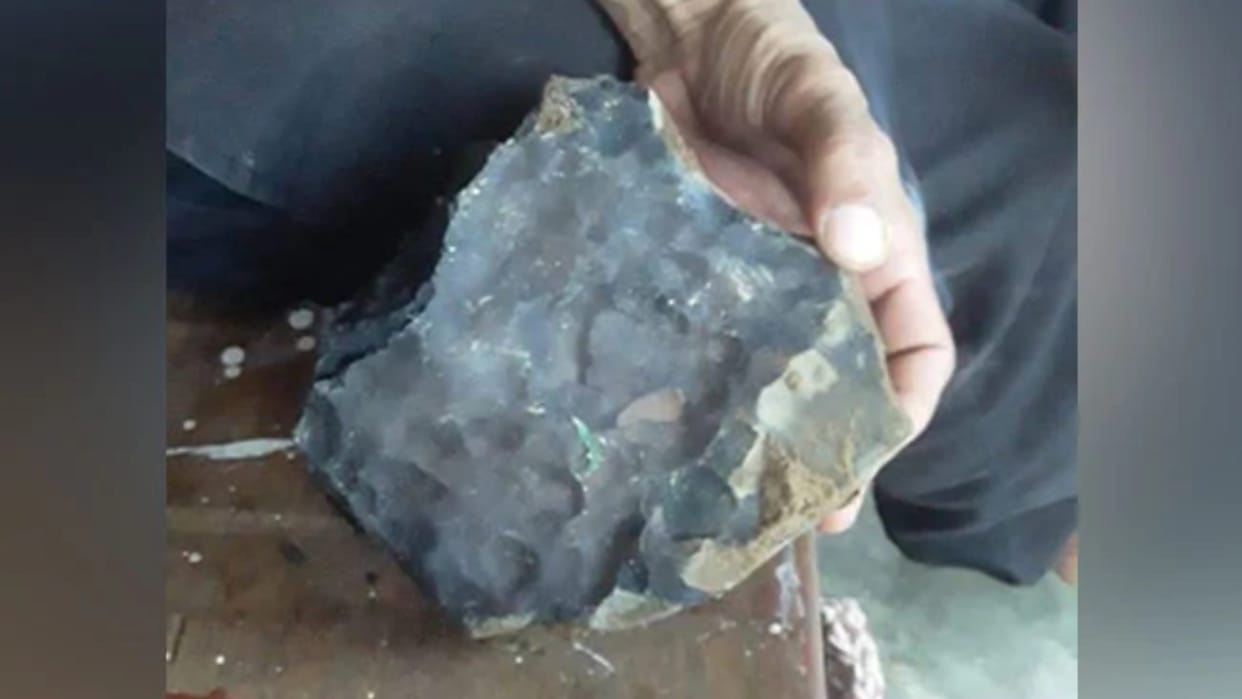 Indonesian man becomes millionaire after meteorite crashes through his roof