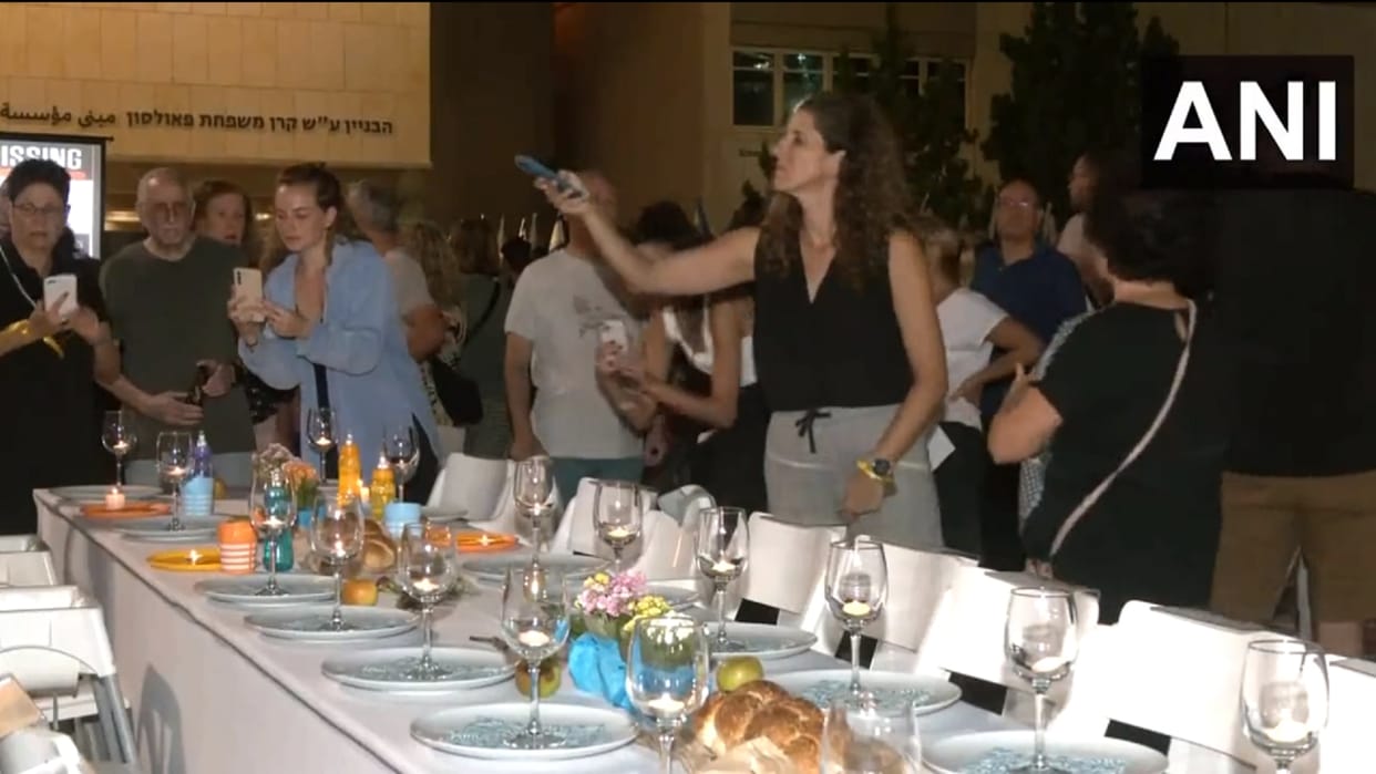 Israel Hamas War Lighting Up the Light campaign Tel Aviv, started for release of hostages