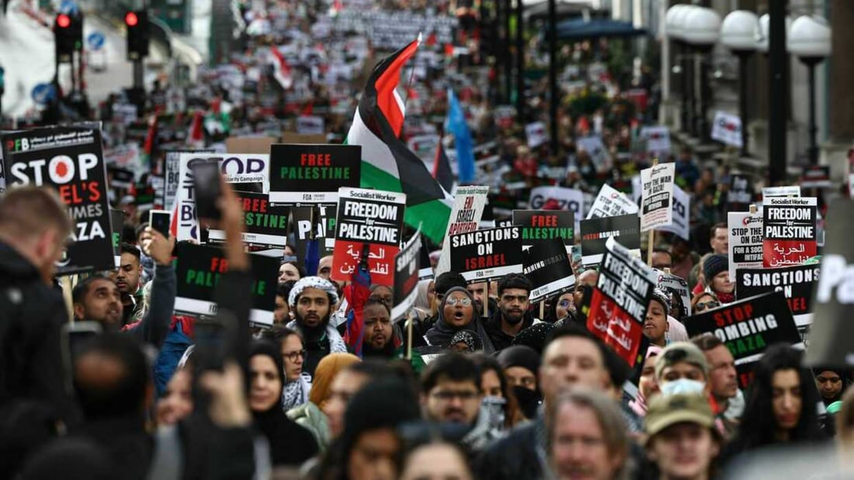 UK minister condemns jihad chants at pro-Palestinian protest in London