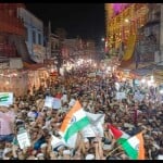 लुधियाना में फलस्तीन के समर्थन में मुस्लिमों ने निकाला मार्च।