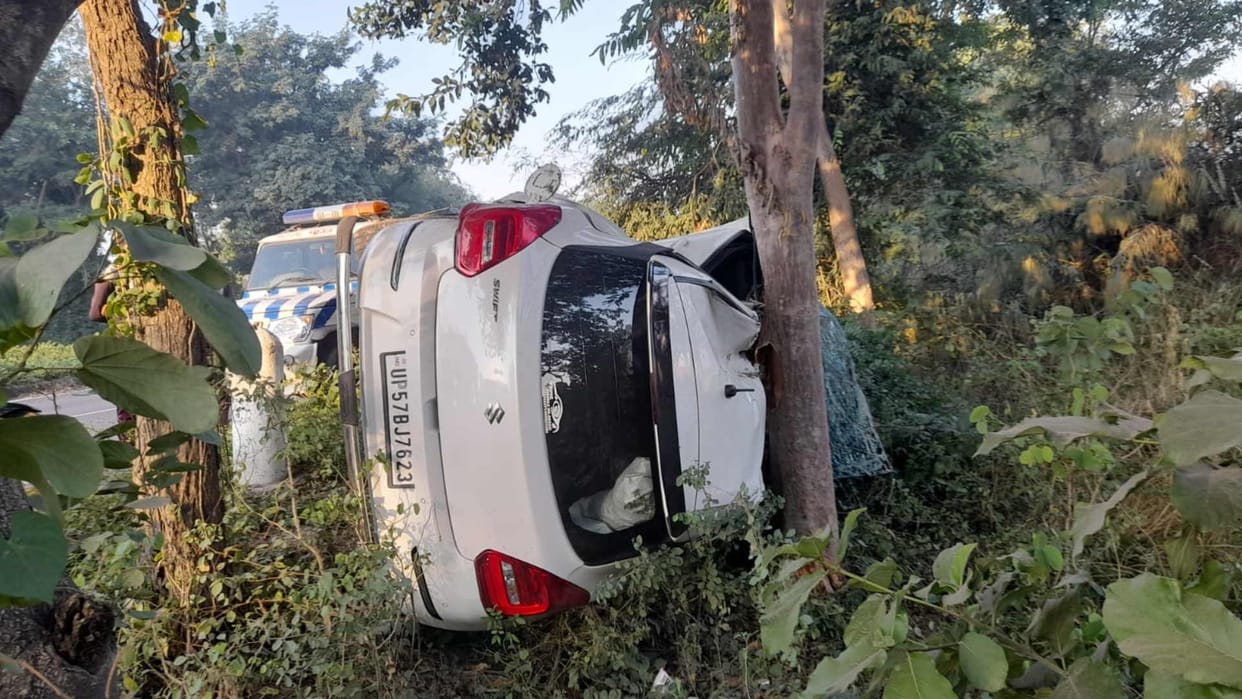car accident in basti news update many injured