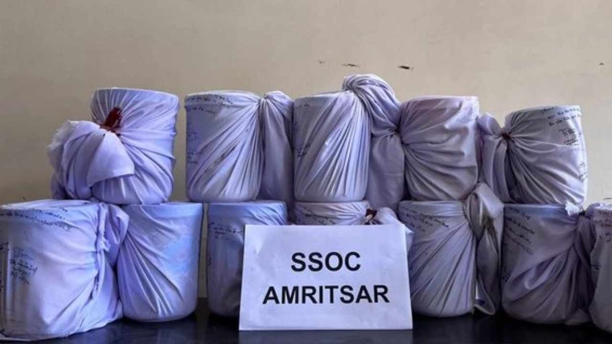 Drug smuggler arrested with 12 kg heroin in Amritsar