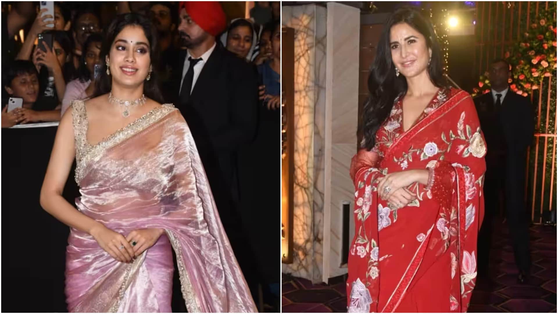 katrina kaif Janhvi Kapoor Kriti Sanon and others stars attend Kalyanaraman family Navratri Puja See Photos