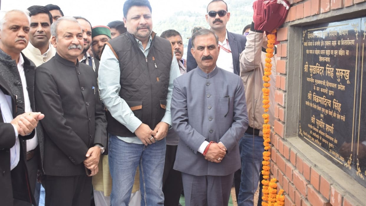 Unexplored tourist destinations to be connected with roads : CM  Sukhvinder Singh Sukhu