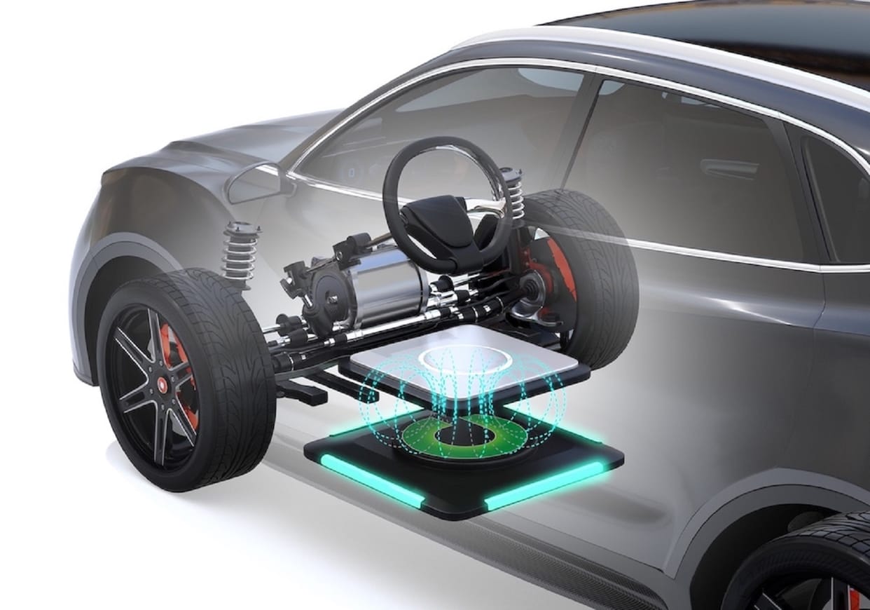 wireless electric vehicle charging system project how does wireless charging work for electric cars