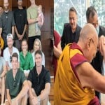 दलाईलामा से मिले न्यूजीलैंड टीम के खिलाड़ी