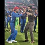 ODI World Cup 2023, AFG vs PAK, Irfan Pathan, danced with, Rashid Khan, Live on Field, fulfilled his