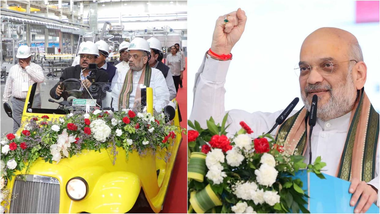 Amit Shah Nano Urea Farmers Natural Farming nano DAP plant IFFCO Kalol