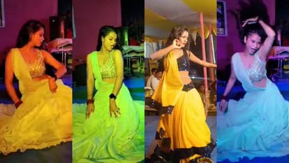 Bihar News Vulgar dance on obscene songs before immersion of Durga idol