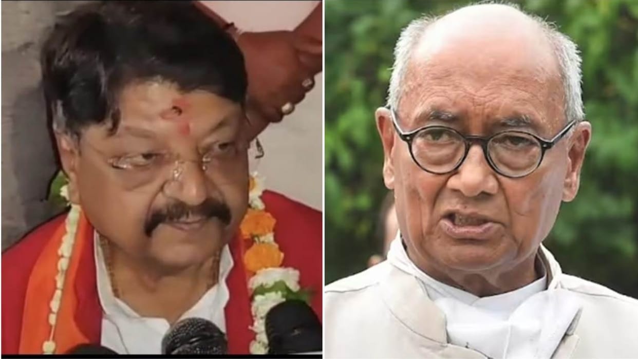 MP Election: Vijayvargiya said - Ram will forgive Digvijay Singh for coming to Ayodhya with Sonia Aunty.