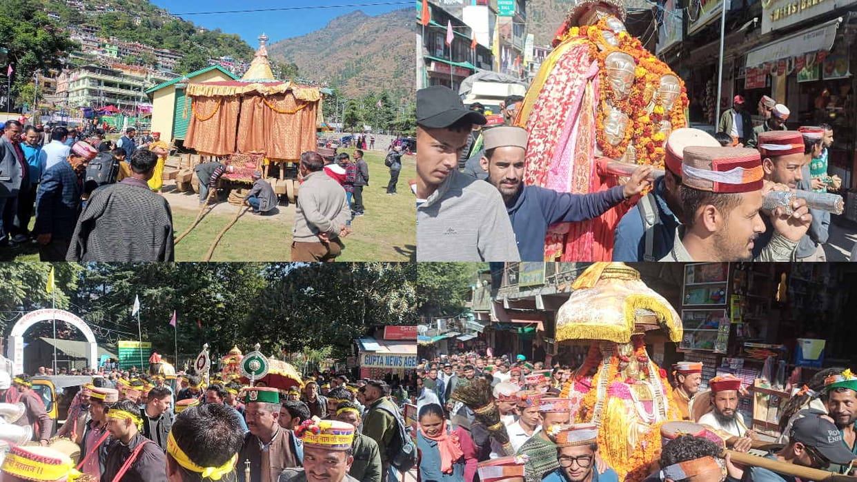 International Kullu Dussehra begins, bhagwan Raghunath Rath Yatra, Devlu arrives with gods dancing and singing