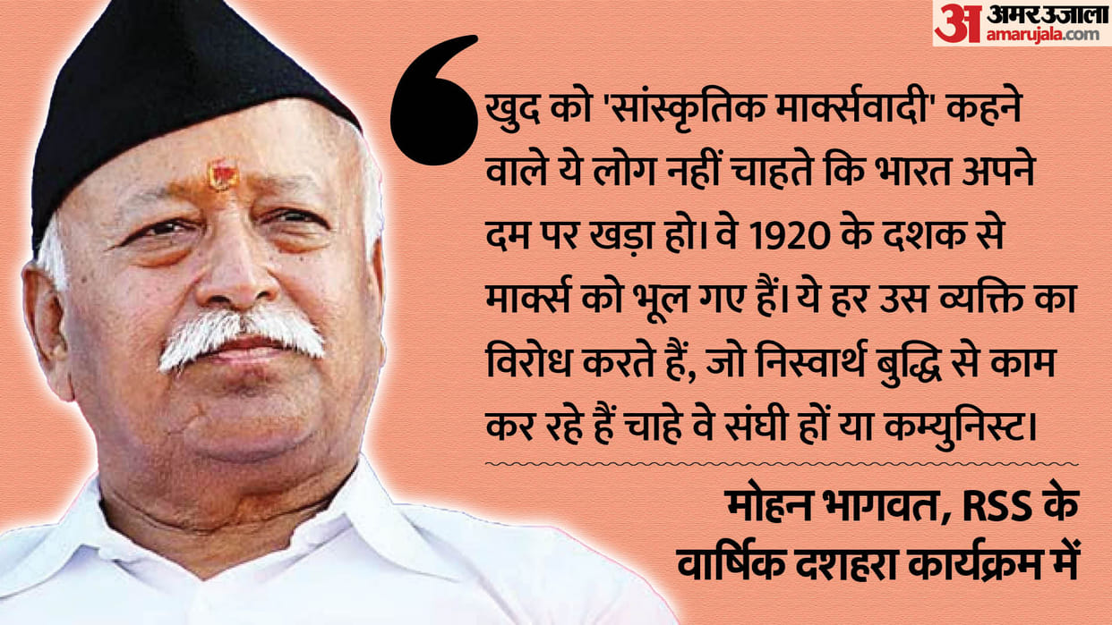 RSS chief Mohan Bhagwat Says Woke and cultural Marxists have forgotten Marx since 1920