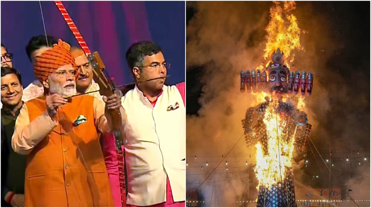 Dussehra in pictures Festivals celebrated across India Vijayadashami Durga Puja celebrated with enthusiasm