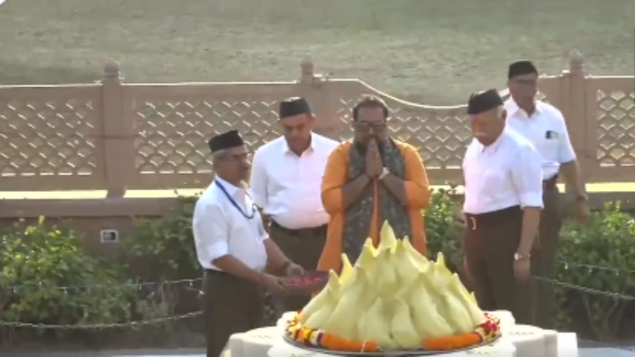 Rashtriya Swayamsevak Sangh Vijayadashami Utsav event in Nagpur RSS chief Mohan Bhagwat