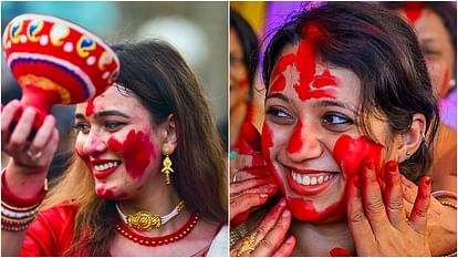 तस्वीरों में त्योहार: देशभर में दशहरे की धूम, हर्षोल्लास के साथ मनाया गया विजयदशमी और दूर्गा पूजा का पर्व Dussehra in pictures Festivals celebrated across India Vijayadashami Durga Puja celebrated with enthusiasm