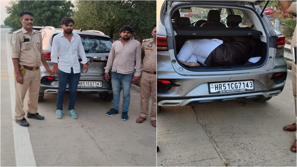 Businessman son trunk of running car on Yamuna Expressway Fastag gave location to police