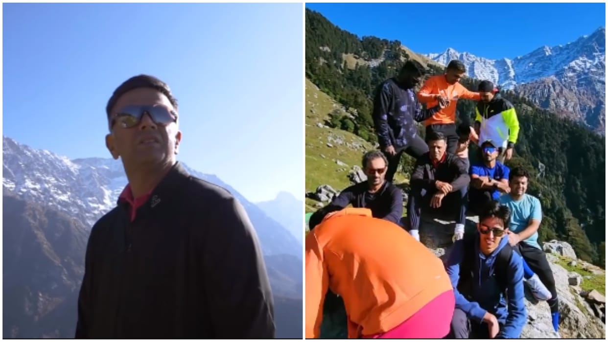 IND vs ENG: Indian coaching staff including Rahul Dravid enjoyed Triund trek in Dharamshala, watch video