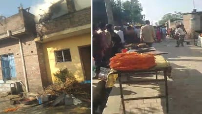 Five kg gas cylinder explodes while making jalebi in Puranpur Pilibhit five burnt