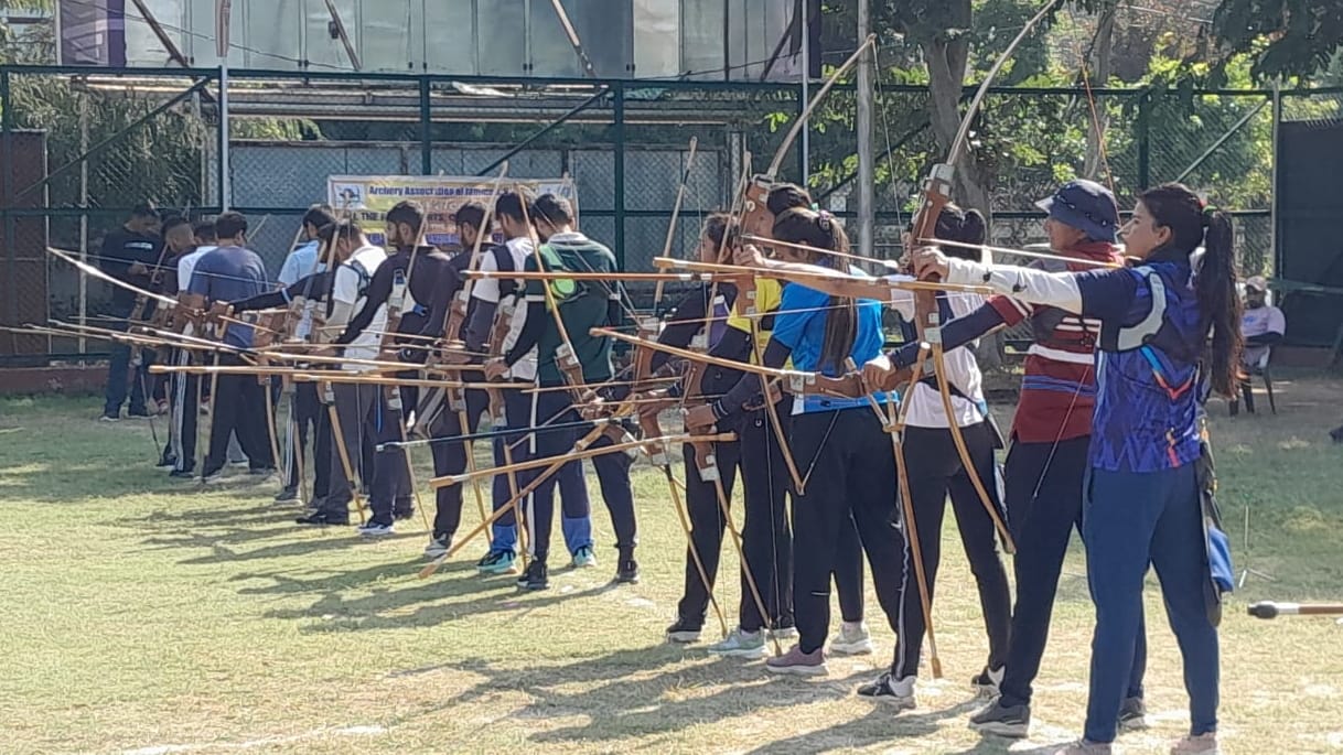 two days District Archery Championship held in Green Field Stadium Gandhinagar Jammu