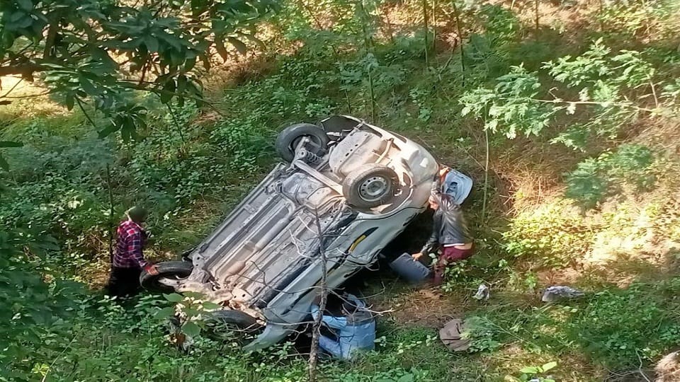 Driver dies after car falls into ditch in almora