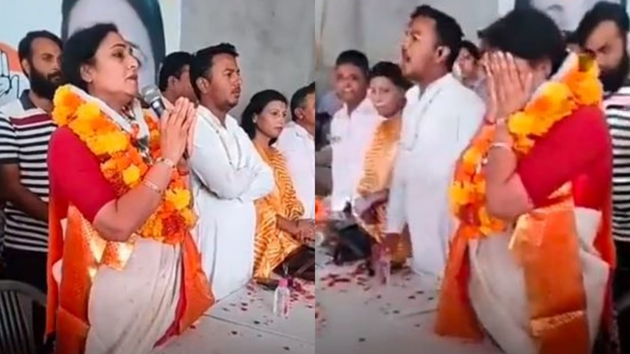 Rajasthan Election Congress candidate Archana Sharma started crying while campaigning