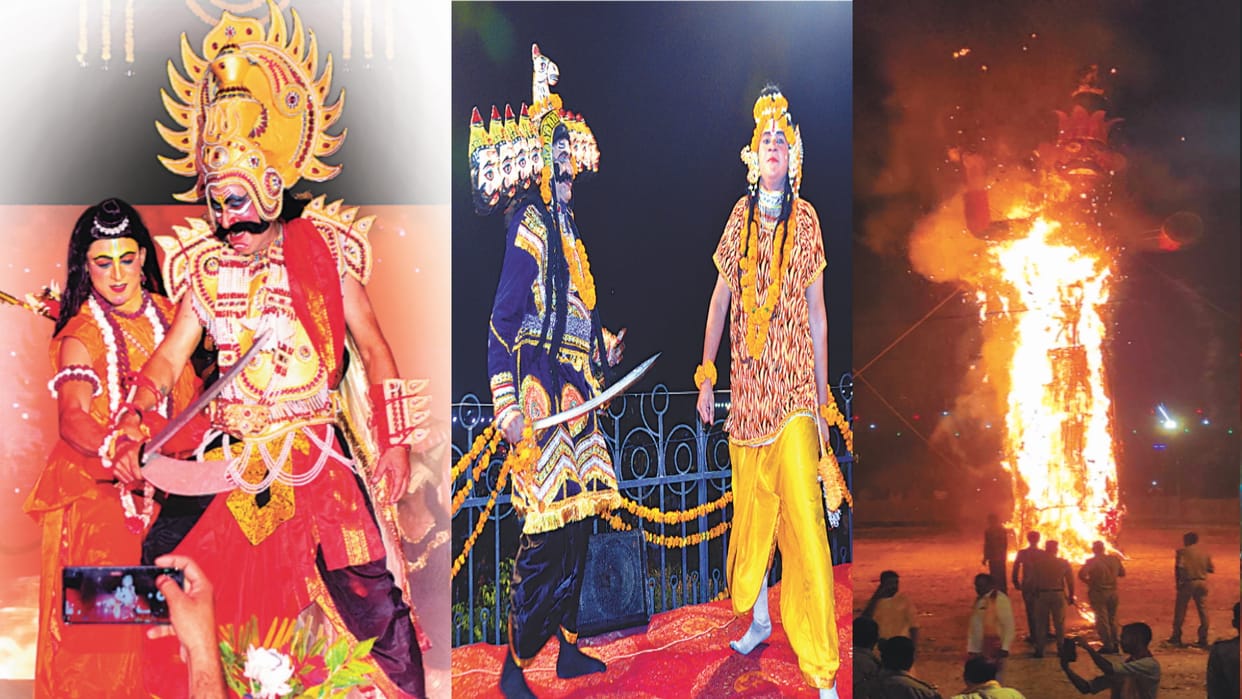 Meerut: Fierce battle, Ravana statues burning echoed chants of Jai Shri Ram