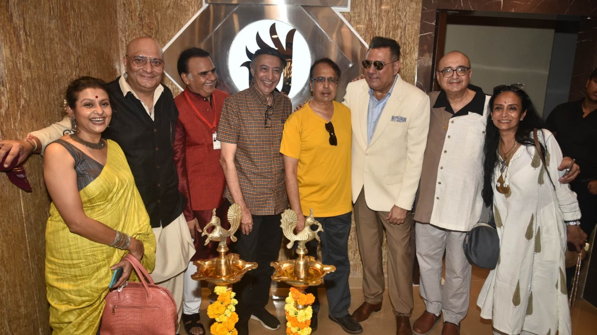 Dillip kumar amrish puri asha parekh dream project celebs attend cintaa tower inaugration in mumbai