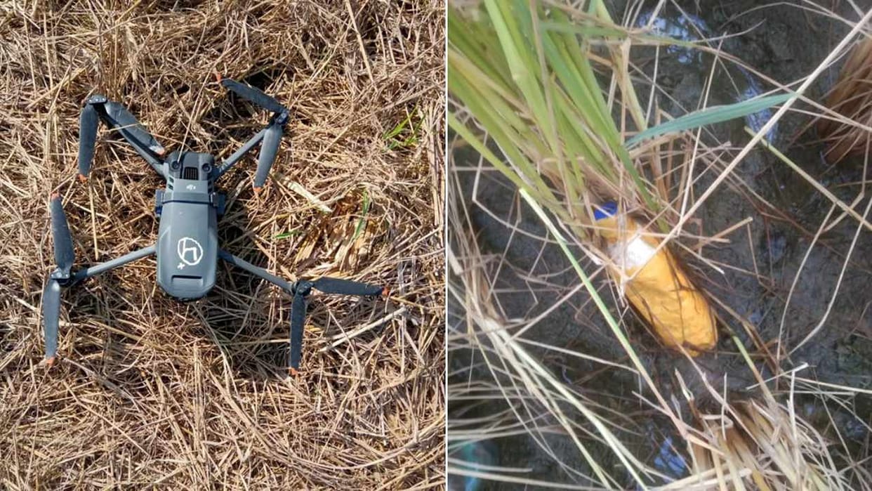 BSF recovered Pakistani drone and heroin in Amritsar