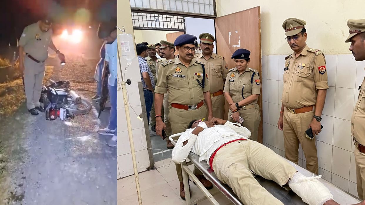 Gangster Hashim arrested in police encounter in Barabanki.