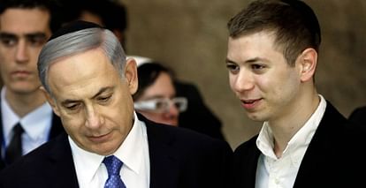 where is israel pm benjamin netanyahu son amid hamas war social media