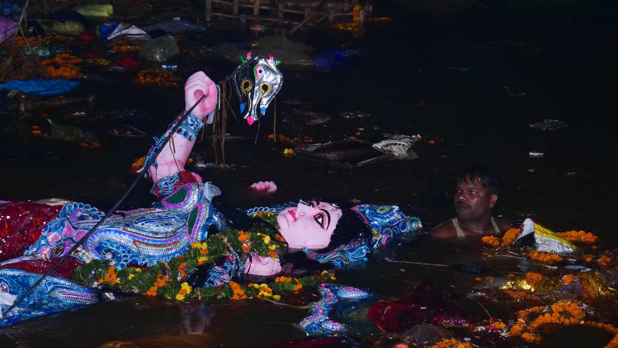 Playing with faith: The pond was neither emptied nor cleaned