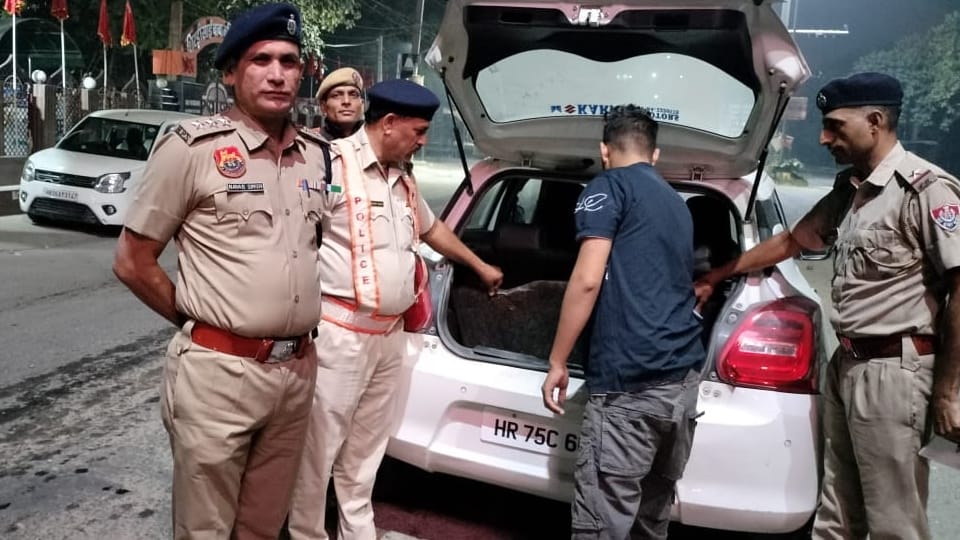 Karnal Police arrested henchman of gangster Sachin Bhiwani with weapons