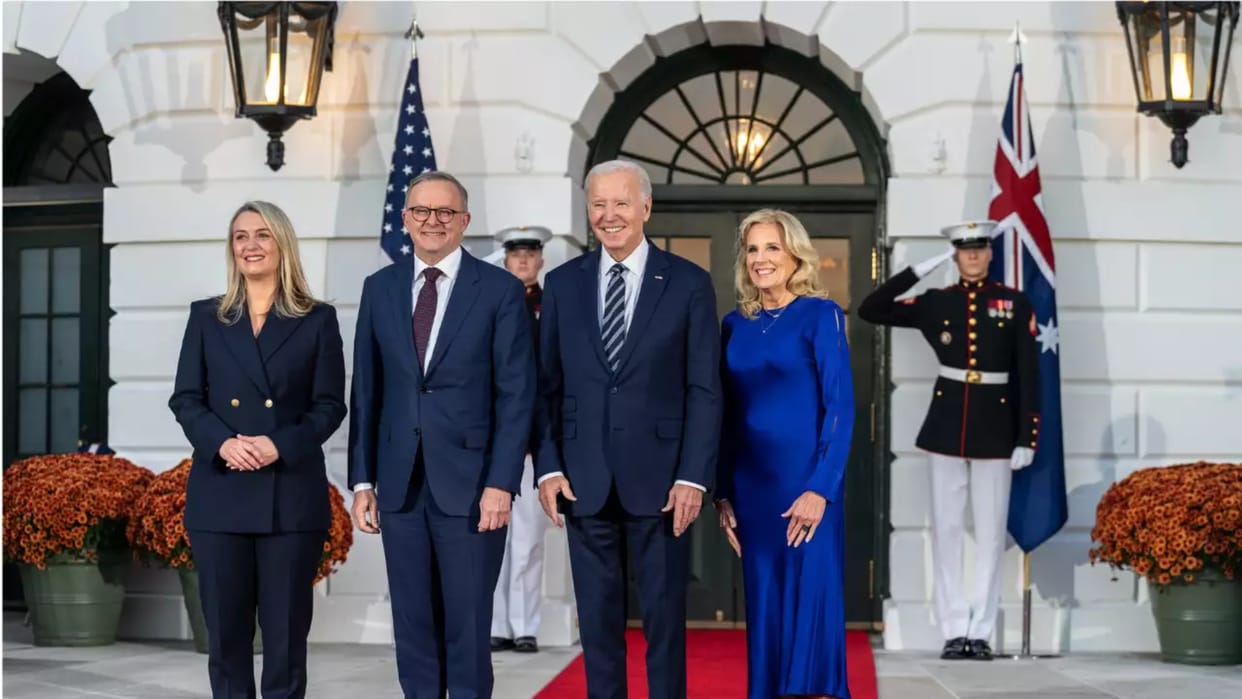 USA Hamas terrorists shielding Palestinian citizens, Biden briefing with Australian PM