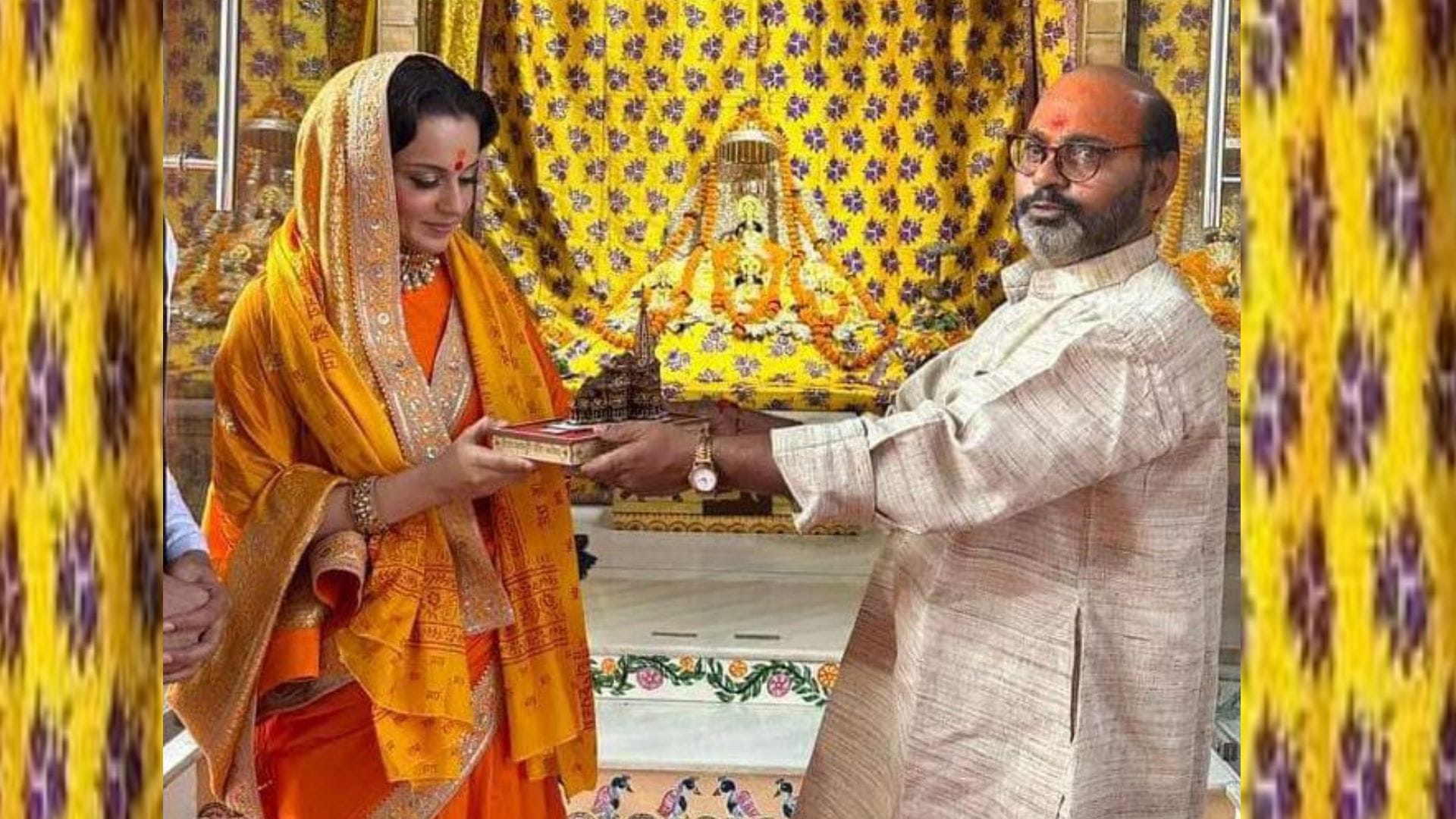 Kangana Ranaut offers prayer in Ramlala in Ayodhya.