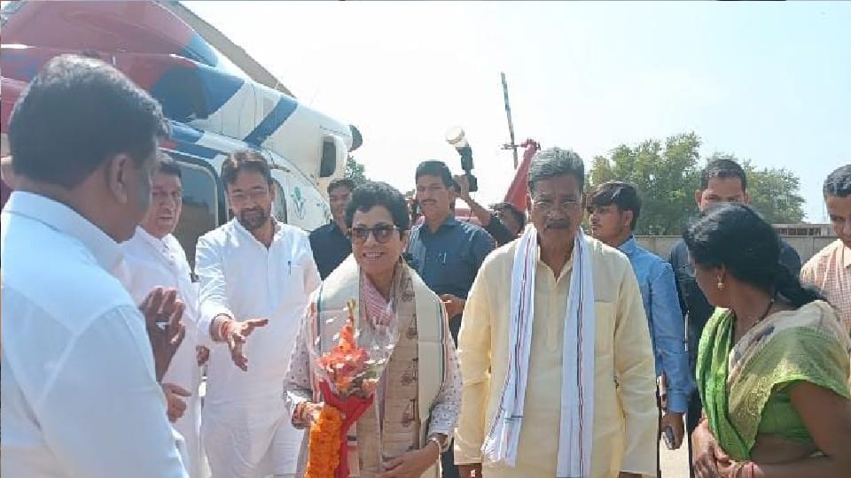 Congress national general secretary and state in charge Kumari Shailja reached Korba