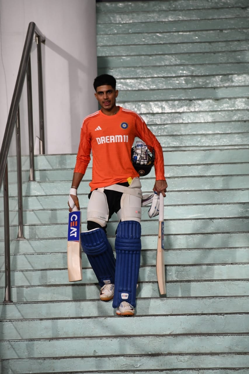 World Cup 2023: Team India players practicing on the Vijay Rath at Ekana Stadium