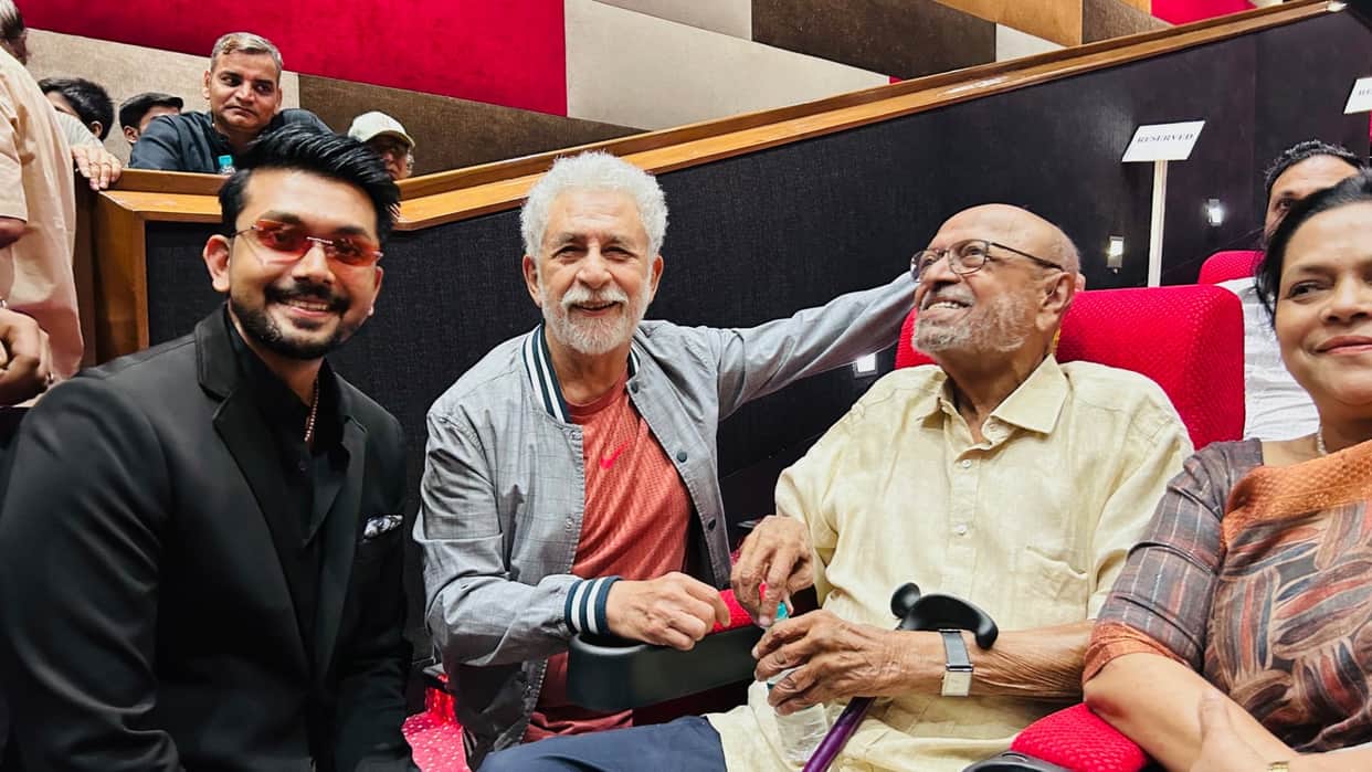 Shyam Benegal receives standing ovation at the India Premiere of Mujib The Making of a Nation Naseeruddin shah