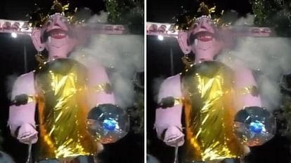 Ujjain: उज्जैन में राम से पहले एक युवक ने कर दिया रावण के पुतले का दहन, लोगों ने पीटा, वजह जानकर चौंक जाएंगे Ujjain: A young man burnt Ravana's effigy before Ram in Ujjain, people beat him up