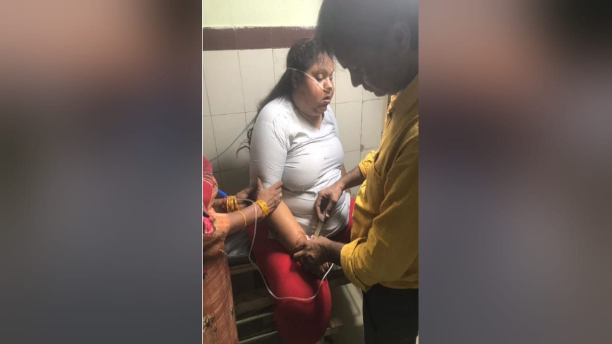 A woman died and two man injured in car accident in Baghpat district