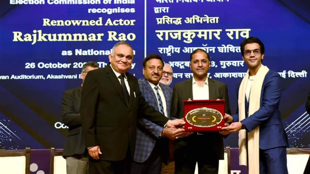 Rajkummar Rao appointed as National Icon by election commission Newton actor says It is big responsibility