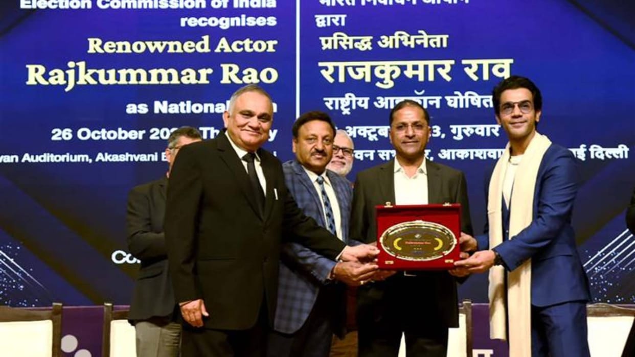 Rajkummar Rao appointed as National Icon by election commission Newton actor says It is big responsibility