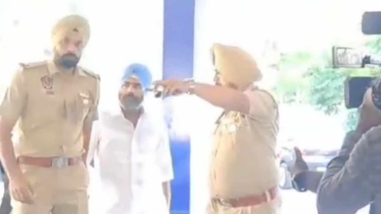 Police presented SAD leader Parambans Singh Bunty Romana in court