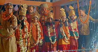 Ramlila of Ramnagar: Coronation of Shri Ram with Veda mantras, directions echoed with the proclamation